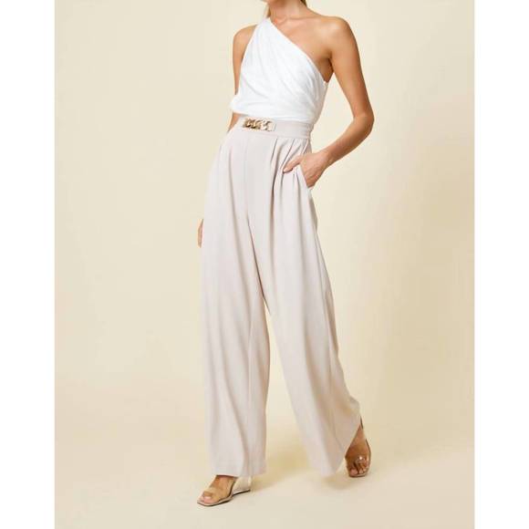 NEW LINE AND DOT reese jumpsuit in ivory/beige - Picture 6 of 6